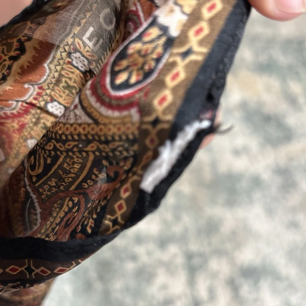 vintage Echo silk paisley scarf 52